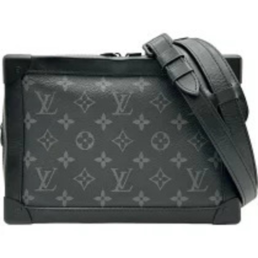 Louis Vuitton Soft Trunk Black Monogram Eclipse Black Shoulder Bag